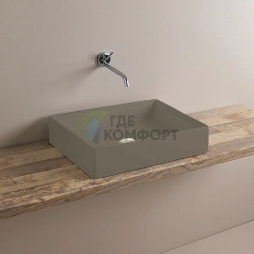 Раковина Artceram Scalino 55x38 см накладная без отверстия цвет Matera (SCL002 41 00 matera *0) - фото 1