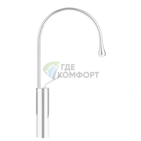 Смеситель для раковины Gessi Goccia высокий белый, излив 244 мм (33810#279) - фото 1