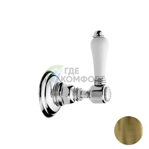 Ручка вентиля Nicolazzi 3/4 (цвет Bronzato, P.M.Blanc) (4912BZ78) - фото 1