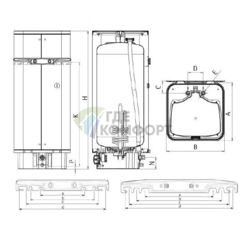 Водонагреватель накопительный электрический AEG DEM 50 Basis - фото 2