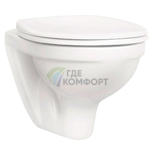 Подвесной унитаз Santek Бореаль с сиденьем из дюропласта 1WH301977 - фото 1