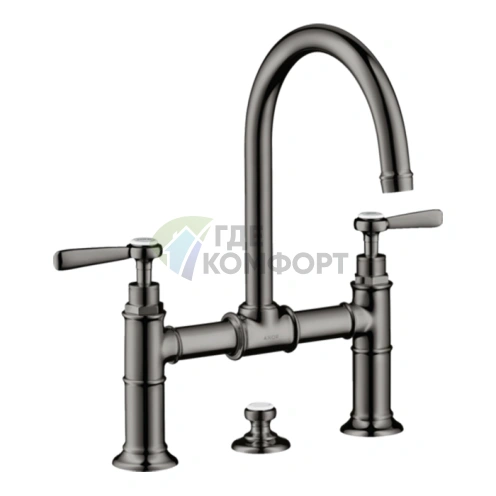 Смеситель для раковины AX Montreux 220 мм, полированный черный хром (16511330) - фото 1