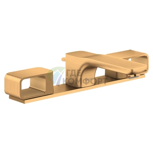 Смеситель для раковины AX Urquiola в цвете шлифованное золото (11040250) - фото 1