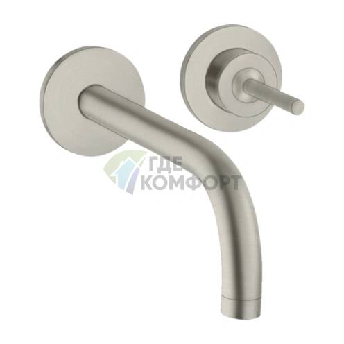 Смеситель для раковины AX Uno в цвете нержавеющая сталь (38113800) - фото 1