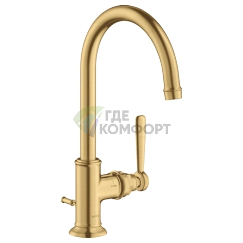Смеситель для раковины AX Montreux 210, шлифованное золото (16517250) - фото 1