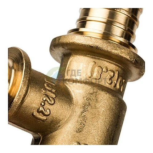 Stout Тройник переходной 25x16x20 для труб из сшитого полиэтилена аксиальный - фото 5