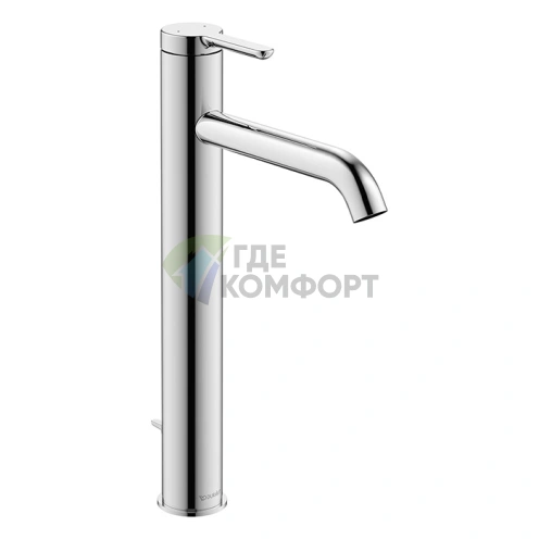 Смеситель для раковины Duravit C.1 высокий, хром, с донным клапаном (C11040001010) - фото 1