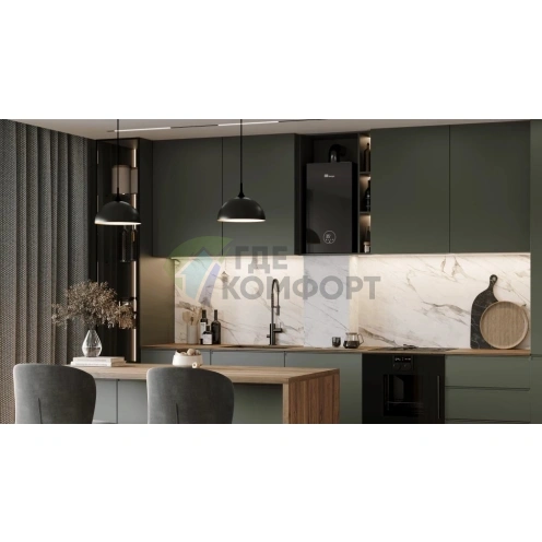 Настенный газовый котел E8 tempo GHA24V (стеклянная панель серый графит) - фото 6