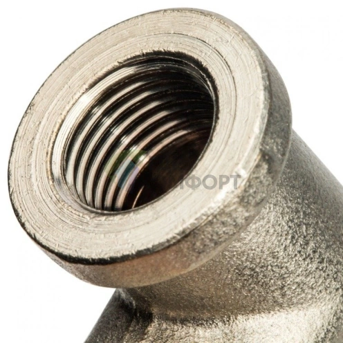 Угольник Stout внутренняя/внутренняя резьба латунный ВВ 1/4 никелированный - фото 8