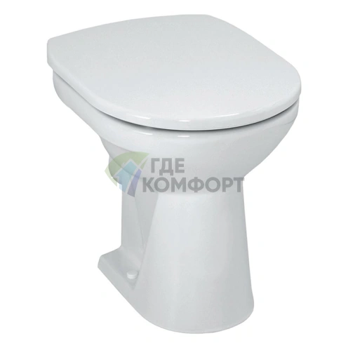 Унитаз напольный Laufen Pro 470x360 мм с сиденьем (горизонтальный выпуск) в наличии (8.2195.6.000.000.1) - фото 1