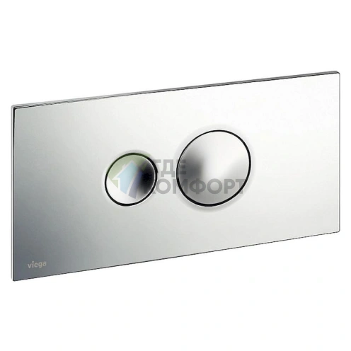 Кнопка смыва Viega Visign for Style 10 596347 матовый хром - фото 1