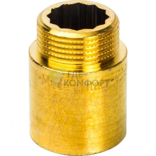 Удлинитель STOUT латунный 3/4 x 30 мм - фото 2