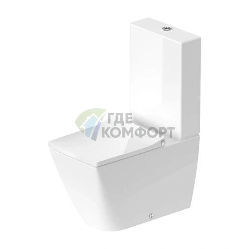 Унитаз напольный Duravit Viu 350x650 мм с технологией rimless и универсальным сливом (2191090000) - фото 1