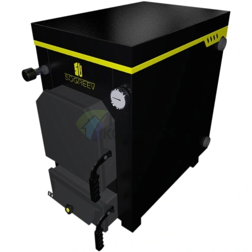 Твердотопливный напольный одноконтурный котел Sogreev Termolong 16 Kombi d150 - фото 1