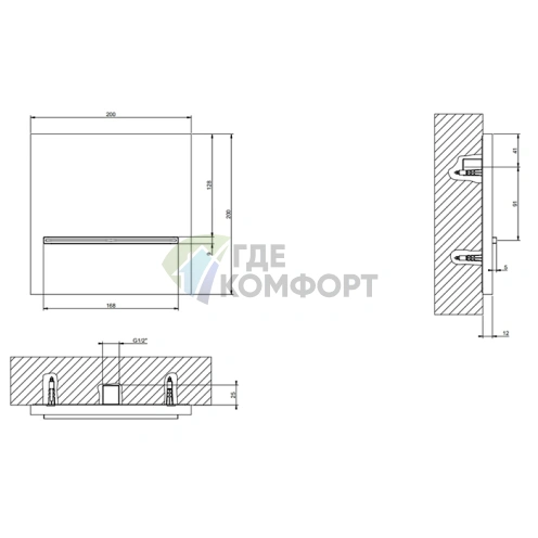 Каскадный душевой излив Gessi Cascata с управлением по Bluetooth, цвет White CN (20295#279) - фото 2