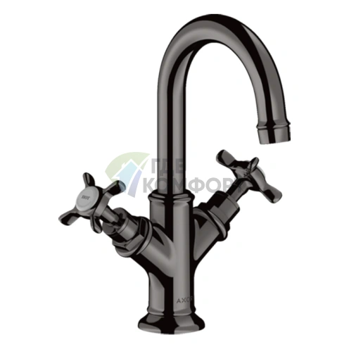 Смеситель для раковины AX Montreux, полированный черный хром (16505330) - фото 1