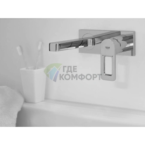 Смеситель Grohe Quadra 33007001 для раковины настенный однорычажный с хромированным покрытием - фото 2