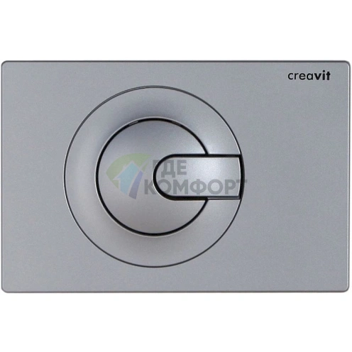 Кнопка смыва Creavit Power GP5002.00 серый матовый - фото 1