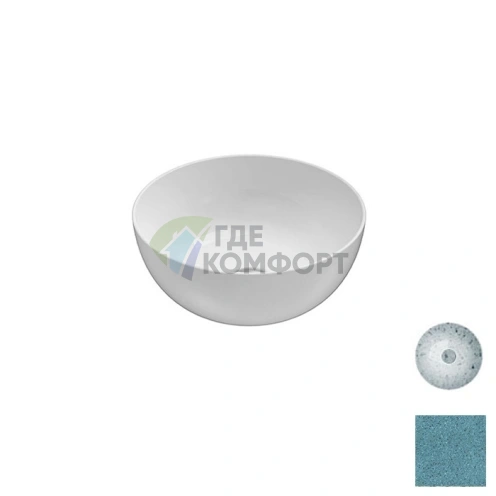 Выпуск для раковины GLOBO без перелива Graniglia Turchese (FI024GT) - фото 1