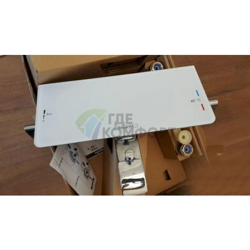 Термостатический смеситель Hansgrohe Ecostat Select 13141000 для ванны с душем - фото 10