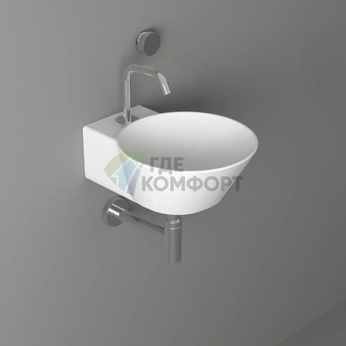 Раковина накладная SIMAS WAVE круглая белая - фото 1