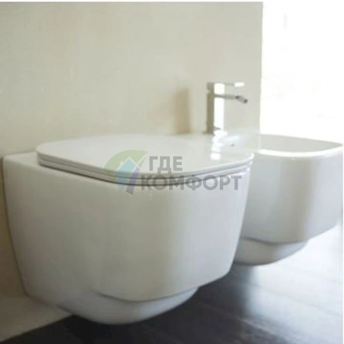 Подвесной унитаз Hatria Fusion 48: компактность и стиль - фото 4