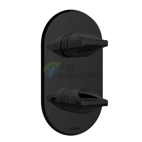 Термостатический смеситель для душа BOSSINI APICE с переключателем 2-5 положений, матовый черный (Z00500.073) - фото 1