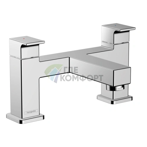 Стильный смеситель Hansgrohe Vernis Shape для борта ванны (71452000) - фото 1