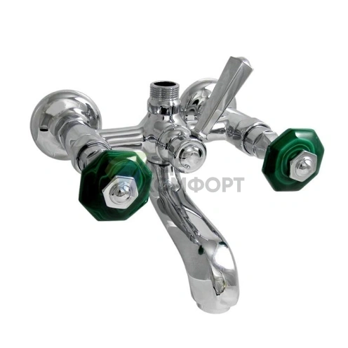 Двухрычажный смеситель для ванны с душем Nicolazzi Teide Chic (1/2, хром) (1900CR15C) - фото 1