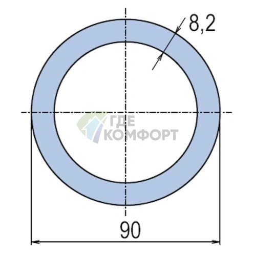 Труба PP-RCT WAVIN Ekoplastik PN10 90x8-2 - фото 2