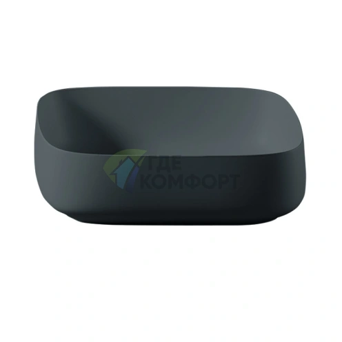 Раковина накладная Artceram Quadro 55x35 см без отверстия, цвет petrolio (COL008 42 00) - фото 1