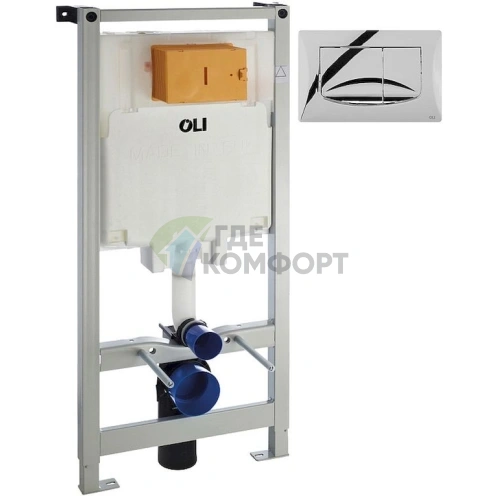 Система инсталляции для унитаза OLI Oli 80 с кнопкой смыва River - фото 1