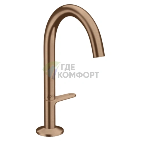 Смеситель для раковины AX One Sel 170 P-Open цвет шлифованное красное золото (48020310) - фото 1