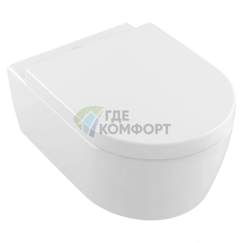 Подвесной унитаз Villeroy & Boch Avento с покрытием CeramicPlus - фото 1