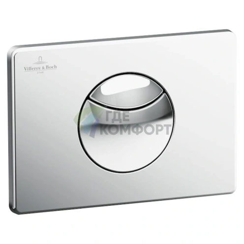 Кнопка смыва Villeroy & Boch Viconnect 9224 85 61, хром фото 1