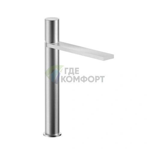 Смеситель для раковины Fantini Milano: однорычажный, матовая натуральная сталь (31 93 3051F) - фото 1