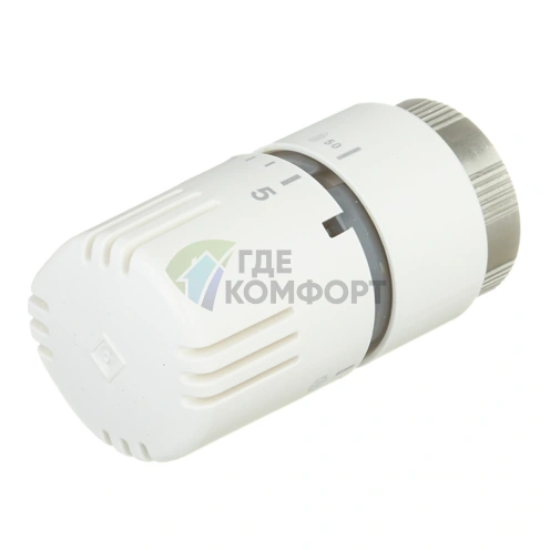 Термоголовка VALTEC (VT.1000.0.0) твердотельная, 6-27°C, настройки 1-5, белая (Вальтек) - фото 1