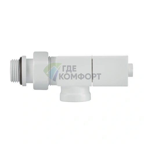 Набор дизайн-вентилей Royal Thermo CUBE 1/2 осевой белый, RTE 56.0003, НС-1422572 - фото 7