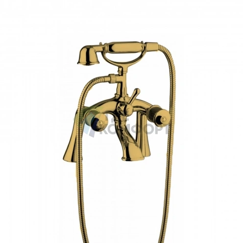 Смеситель для ванны Bongio Impero золото с кристаллами Swarovski (06527OR00) - фото 1