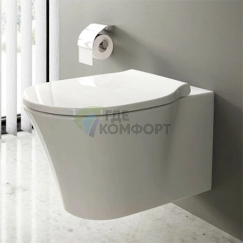 Подвесной унитаз Ideal Standard Connect Air AquaBlade с технологией экономии воды - фото 3