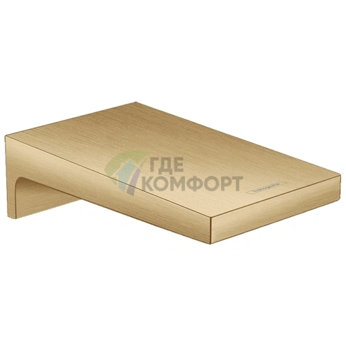 Излив для ванны Hansgrohe Metropol 185 мм настенный в шлифованной бронзе (32543140) - фото 1