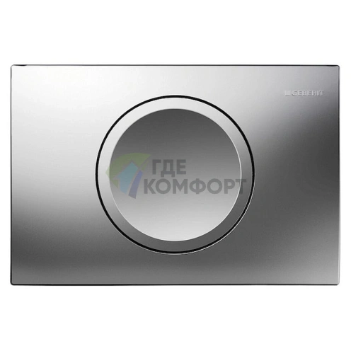 Кнопка смыва для унитаза Geberit Delta 11 115.120.46.1 матовый хром - фото 1