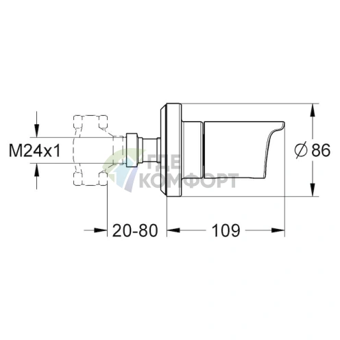 Термостатический смеситель для душа Grohe Grohtherm 2000 19243001 - фото 2