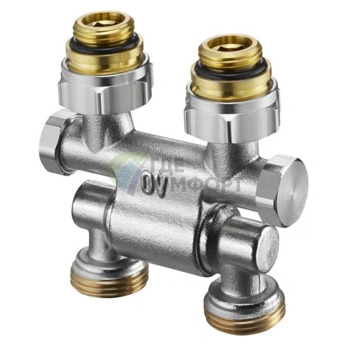 Узел нижнего подключения Oventrop Multiflex F ZB 1/2 AGx3/4 AG 1015781 поворотный - фото 1