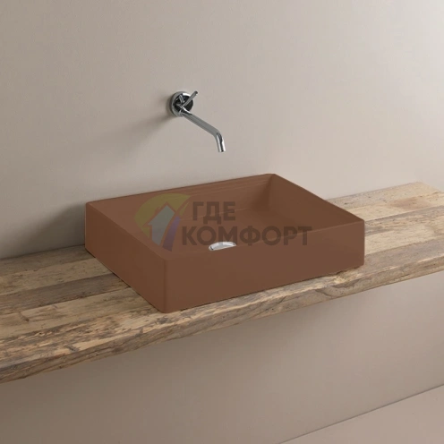 Накладная раковина Artceram Scalino 55×38 см цвет marrone tortora (SCL002 40 00 marrone tortora) - фото 1