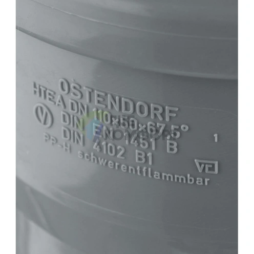 Тройник канализационный HTEA 110х50/67° Ostendorf - фото 3