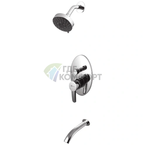 Смеситель для ванны с душем Lemark Atlantiss LM3221C встраиваемый - фото 1