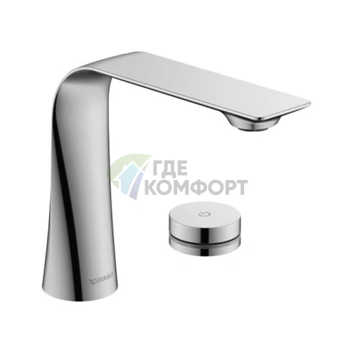 Электронный смеситель Duravit D.1 для раковины, сетевое питание, хром (D11100008010) - фото 1