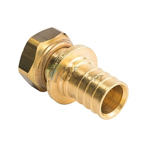 Переходник для труб из сшитого полиэтилена STOUT с накидной гайкой НГ 16 x G 3/4 аксиальный - фото 7