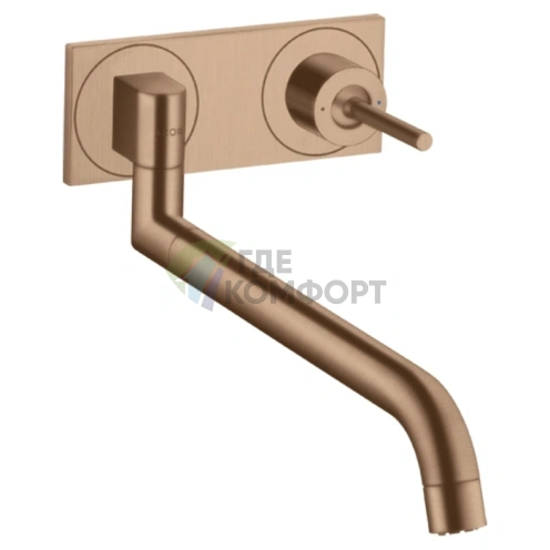 Элегантный смеситель для кухни AX Uno в цвете шлифованное красное золото (38815310) - фото 1